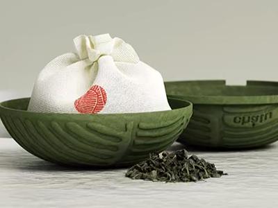 纸浆模塑新应用| 中国风茶叶包 甘蔗渣做洗护用品